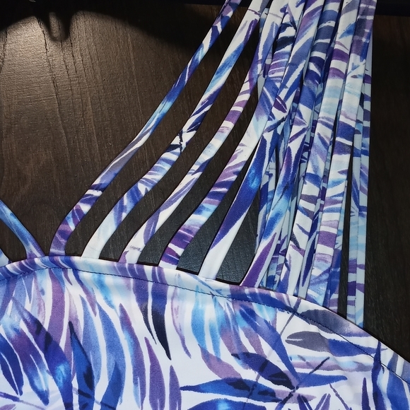 Swim Solutions Strappy One-Piece Swimsuit - Picture 3 of 14